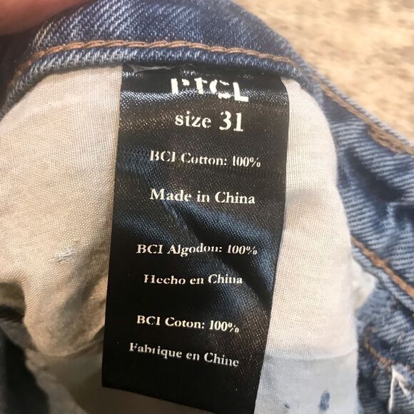 Distressed Blue High Rise Vantage Jeans Women's Size 31 - Picture 7 of 10